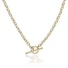9ct Yellow Gold Belcher T-bar Necklace