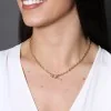9ct Yellow Gold Belcher T-bar Necklace