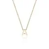 9ct Yellow Gold 'A' Letter Necklace