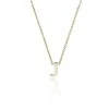 9ct Yellow Gold 'J' Letter Necklace