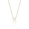 9ct Yellow Gold 'K' Letter Necklace