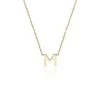 9ct Yellow Gold 'M' Letter Necklace