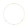 9ct Yellow Gold Mother of Pearl Clover Petals Necklace