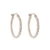9ct Yellow Gold Diamond Cut Small Hoop Earrings