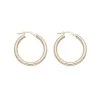 9ct Yellow Gold Plain Tubular Hoop Earrings