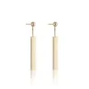 9ct Yellow Gold Bar Drop Earrings