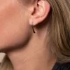 9ct Yellow Gold Pull Through Drop Earrings