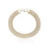 9ct yellow gold woven bracelet
