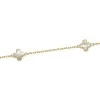 9ct Yellow Gold Mother of Pearl Clover Bracelet