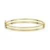 9ct Yellow Gold Double Square Tube Bangle