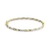9ct Yellow & White Gold Two-Tone Woven Link Bangle