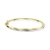 9ct Yellow & White Gold Two-Tone Twist Bangle