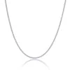 9ct White Gold 20inch Spiga Chain