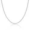 9ct White Gold Diamond Cut Curb Chain