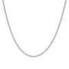 9ct White Gold 1.2mm Diamond Cut 18-20inch Curb Chain
