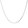 9ct White Gold 0.6mm 18-20inch Box Chain