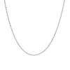 9ct White Gold 0.8mm 18-20inch Venetian Box Chain
