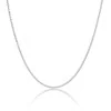 9ct White Gold 0.8mm 18-20inch Venetian Box Chain