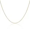9ct Yellow Gold Diamond Cut Curb Chain