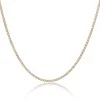 9ct Yellow Gold 1.2mm Diamond Cut 18-20inch Curb Chain