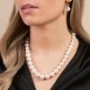 9ct Yellow Gold 11-13mm Freshwater Pearl Necklace