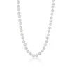 18ct White Gold Freshwater Pearl 7-8mm Beaded Necklace