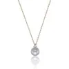 9ct Yellow Gold Cubic Zirconia and Pearl Pendant