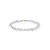 14ct Yellow Gold Bead And Ball Pearl Bracelet
