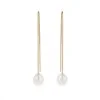9ct Yellow Gold Freshwater Pearl 7-7.5mm Drop Earrings