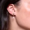 9ct Yellow Gold Freshwater Pearl Shell Drop Earrings