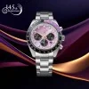 Seiko 145th Anniversary Speedtimer Solar Chronograph Edo Purple Limited Edition Watch HBJ005P1