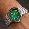 Oris Aquis Bico Date Cal 400 Mens Watch 01 400 7769 6357 - 07 8 22 09PEB Khaki Dial Bracelet