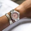 Oris Aquis Date Automatic Pink Dial Steel Bracelet