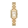 Michael Kors Petite Emery Pavé Gold-Tone Watch MK4867