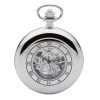Jean Pierre Chrome Plated Double Half Hunter Pocket Watch G257CM