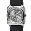Bell & Ross BR-03 Skeleton Steel 41mm Watch BR03A-BL-SKST/SRB