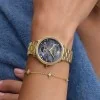 Olivia Burton Celestial 34mm Moon Phase Black & Gold Bracelet Watch 24000298