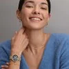 Olivia Burton Celestial 34mm Moon Phase Black & Gold Bracelet Watch 24000298