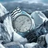 Grand Seiko Icefall Hi-Beat 1998 40mm Titanium Revival Mens Watch SBGH349