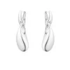 Georg Jensen Reflect Organic Shaped Silver Drop Earrings 20001088