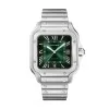 Pre-Owned Santos de Cartier Large Model Green Watch WSSA0062