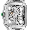 Pre-Owned Santos de Cartier Skeleton Watch WHSA0028