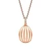 Fabergé Colours of Love Rose Gold Diamond & Ruby Fluted Egg Pendant 1831FP3146/15