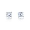 Silver Brilliant Cut Cubic Zirconia Stud Earrings