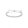Silver Cluster Cubic Zirconia Bracelet