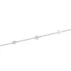 Silver Cubic Zirconia Clover Bracelet