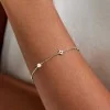 Silver Cubic Zirconia Clover Bracelet