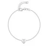 Silver Single Heart Bracelet