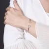 Silver Cubic Zirconia Heart Torque Bangle