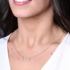 Silver Cubic Zirconia Infinity Necklace